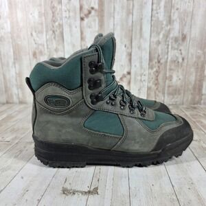 Vasque Clarion Impact Mens Grey Green Leather Hiking Boots Size 9 7785